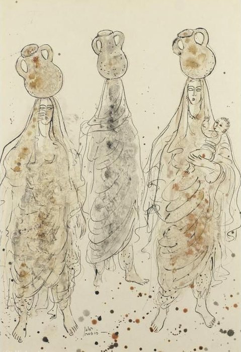 The Water Carriers, (1954) — Reuven Rubin