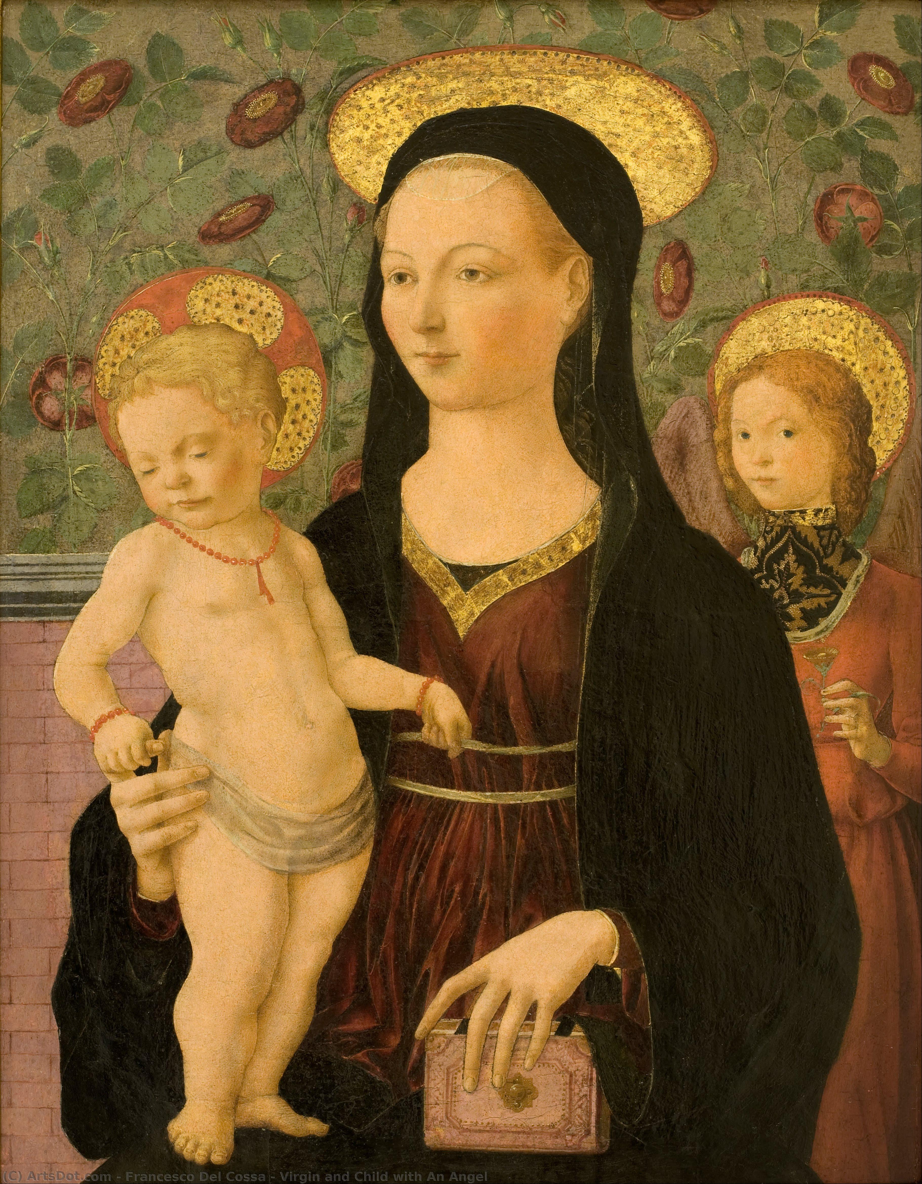 Virgin And Child With An Angel — Francesco Del Cossa