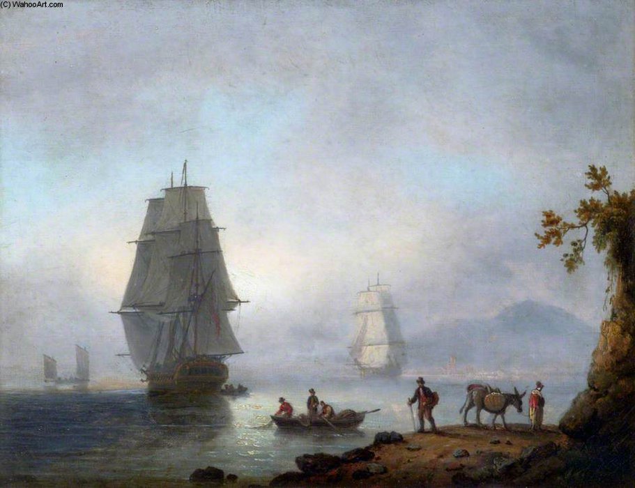 Sea Piece - Ships Under Sail — Томас Луни