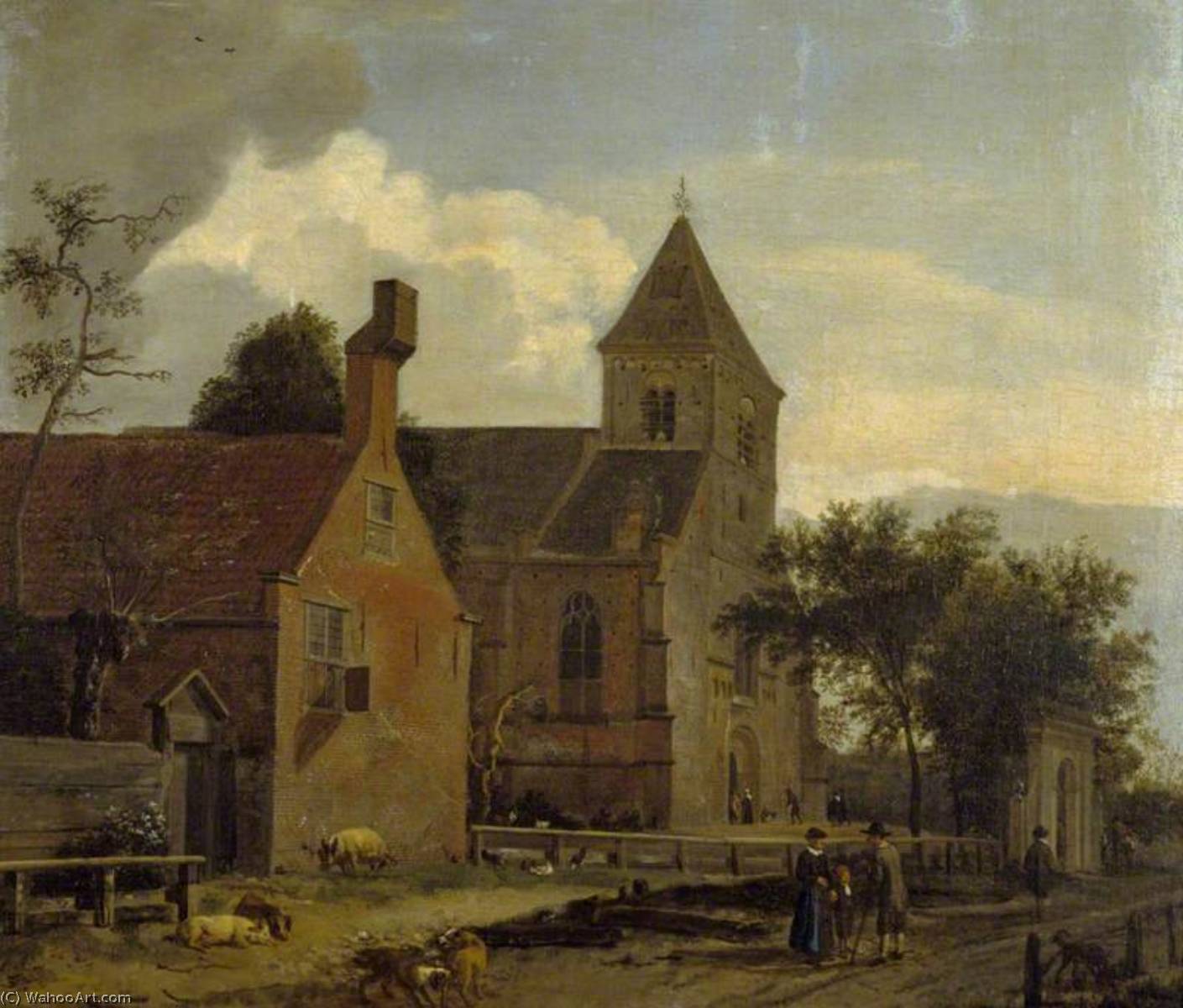 The Church At Maarsen — Jan Van Der Heyden