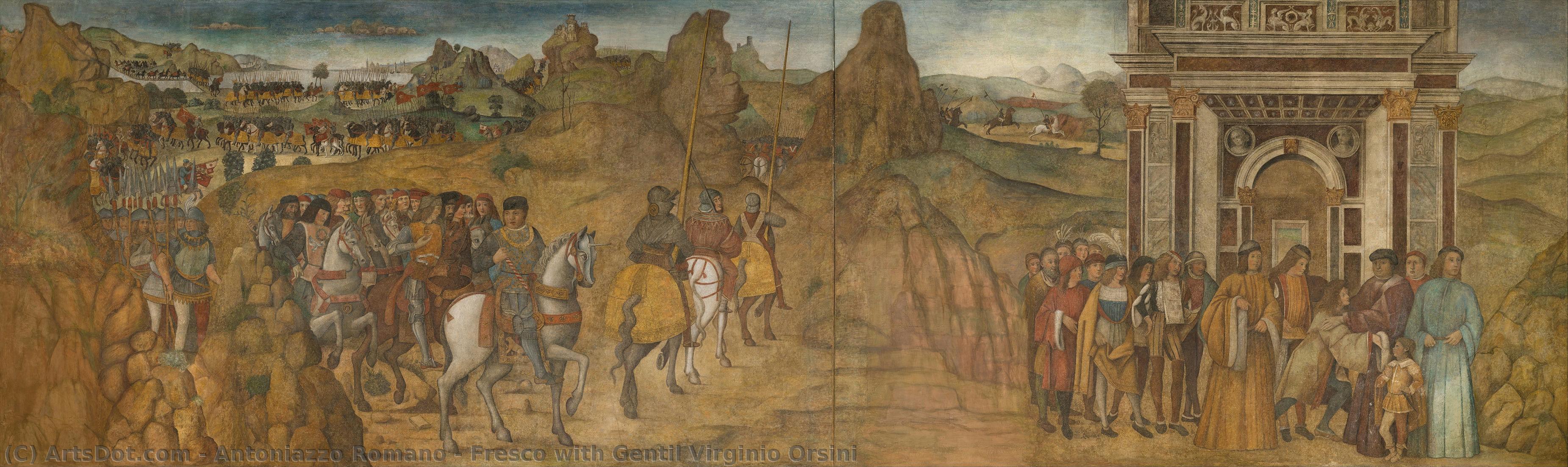 Fresco With Gentil Virginio Orsini — Antoniazzo Romano