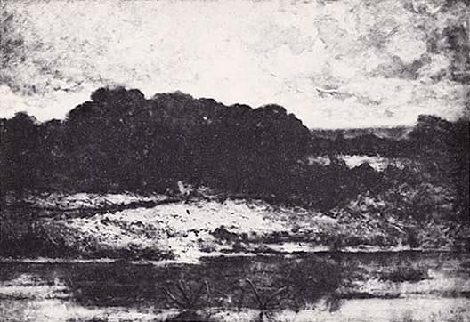 Swale Lake, (painting) — Edward Mitchell Bannister