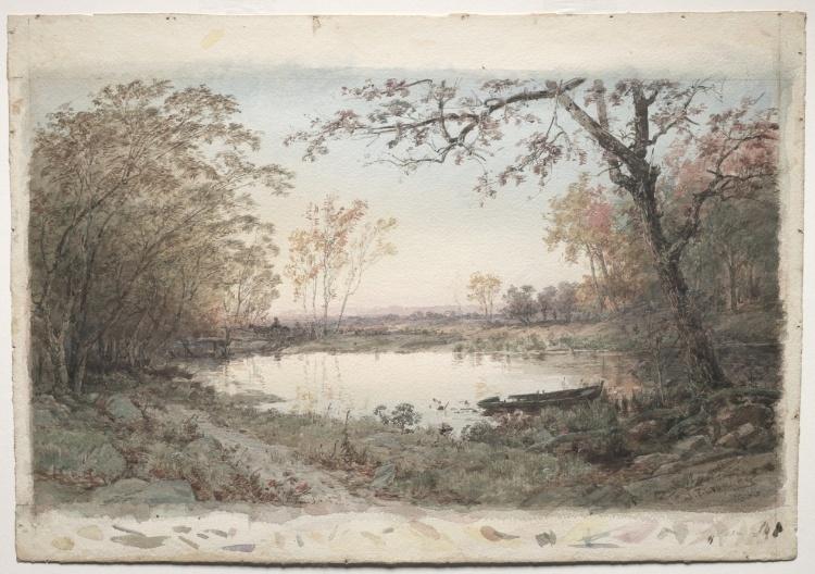 Landscape (hastings-on-hudson) — Jasper Francis Cropsey