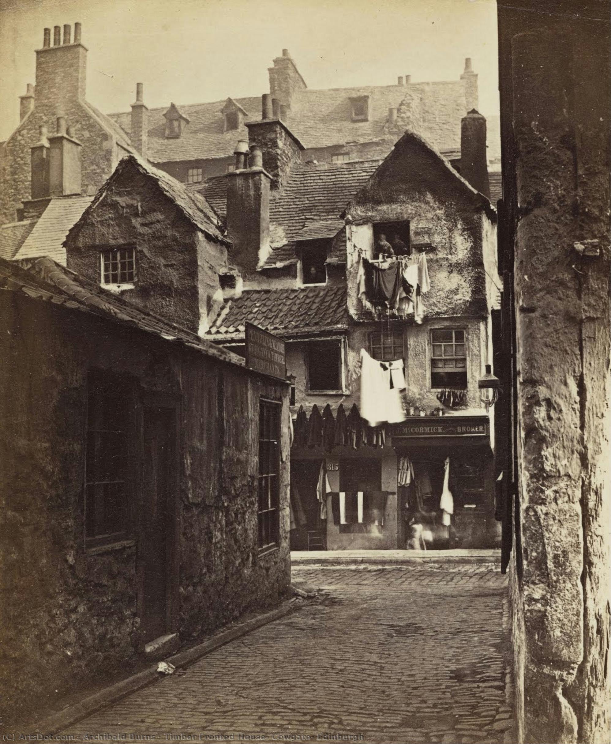 Timber Fronted House, Cowgate, Edinburgh — Archibald Burns
