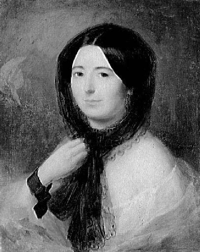 Portrait De Jeune Femme En Fanchon De Dentelle — Pierre Joseph Dedreux Dorcy