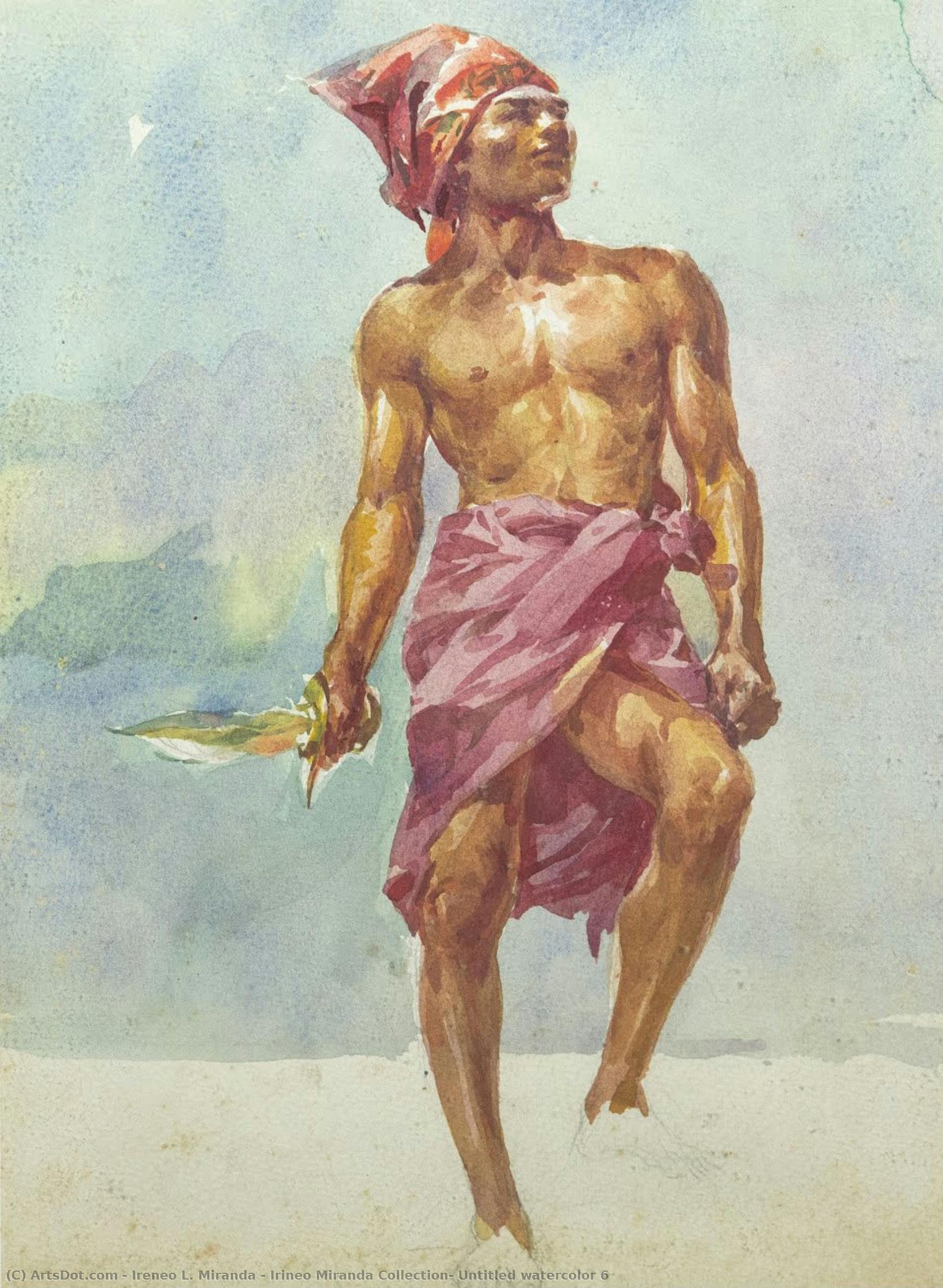 Irineo Miranda Collection- Untitled Watercolor 6 — Ireneo L. Miranda