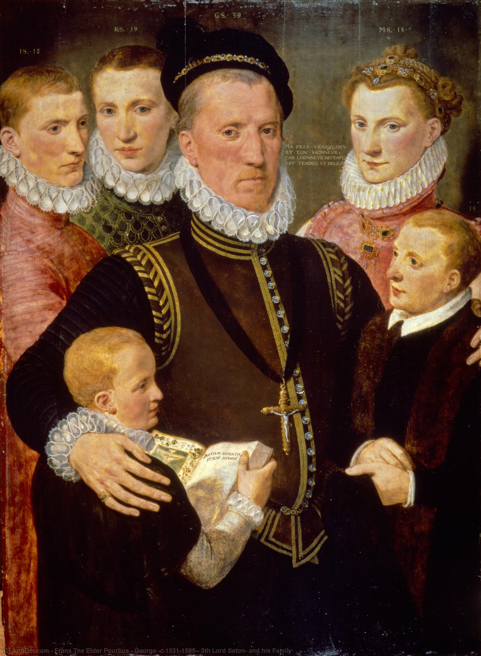 George (c.1531–1585), 5th Lord Seton, And His Family — Frans Pourbus The Elder