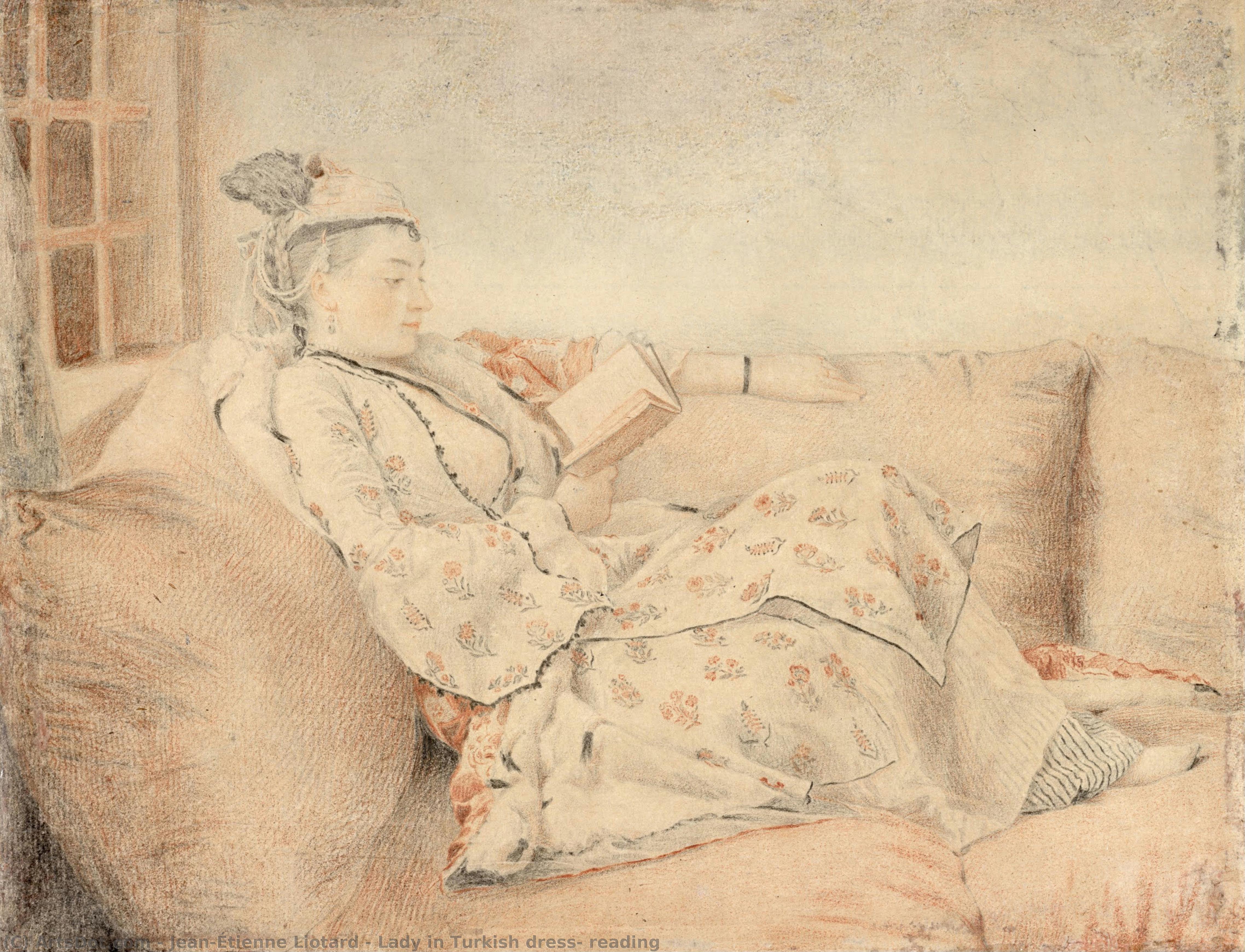 Dama Con Traje Turco, Leyendo — Jean-étienne Liotard