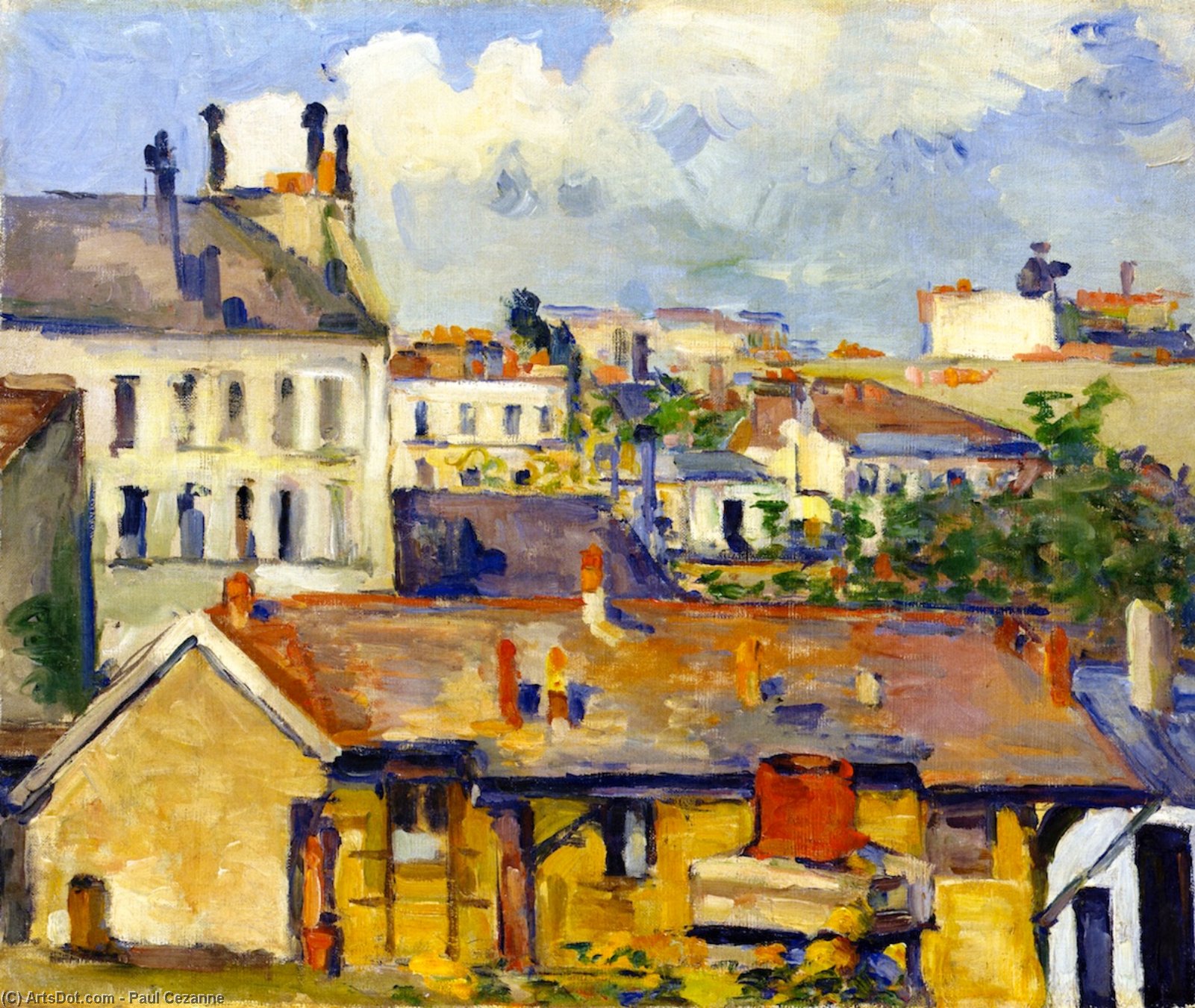 Group Of Houses (also Known As Roofs) — Paul Cézanne