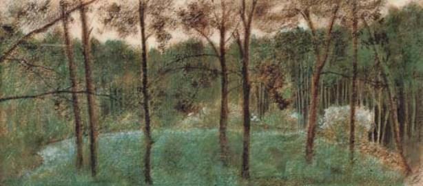 In A Wood (a Landscape) — Edward Coley Burne-jones