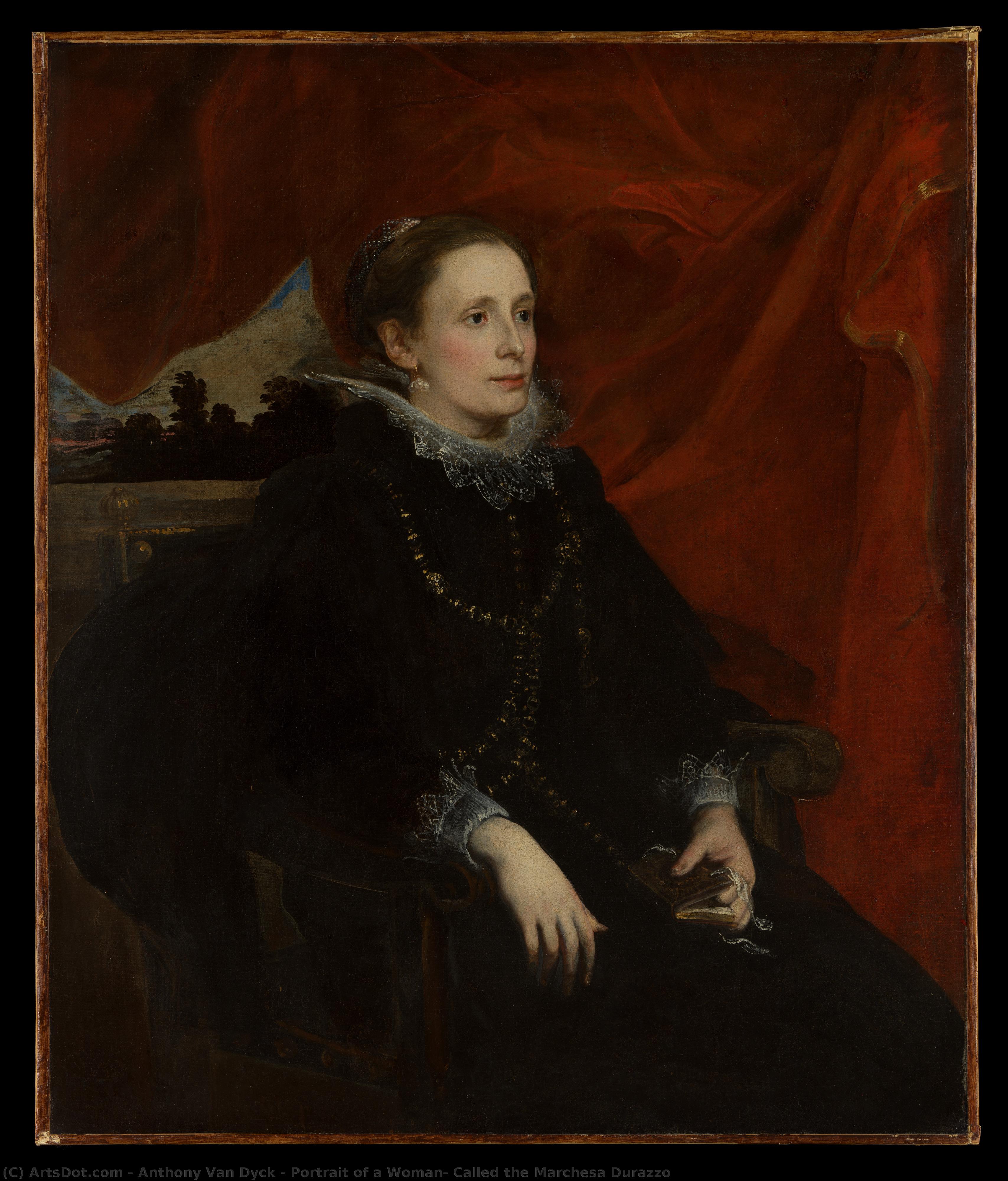 Portrait Of A Woman, Called The Marchesa Durazzo — Sir Anthony Van Dyck