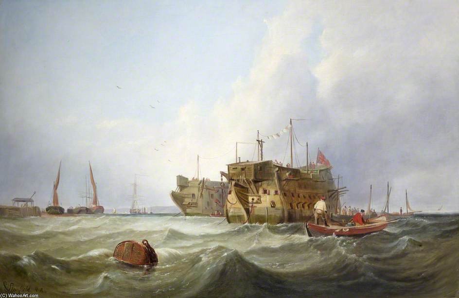 Prison Hulks And Other Shipping — Clarkson Frederick Stanfield