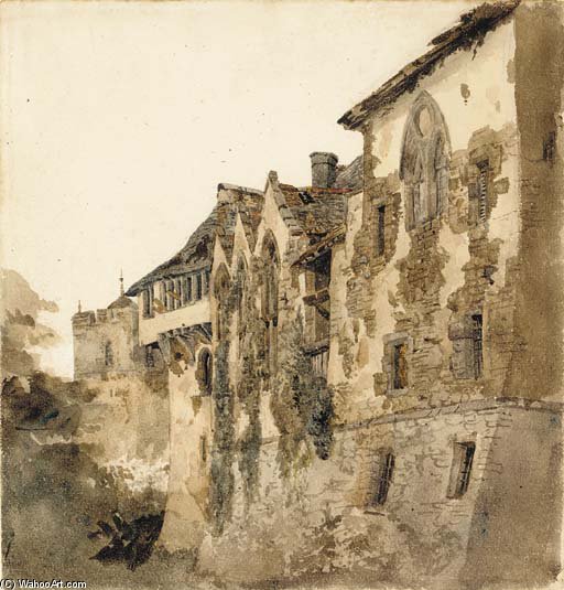 Stokesay Castle, Shropshire — Peter De Wint