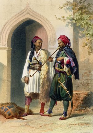 Arnaout And Osmanli Soldiers In Alexandria — Émile Prisse D'avennes