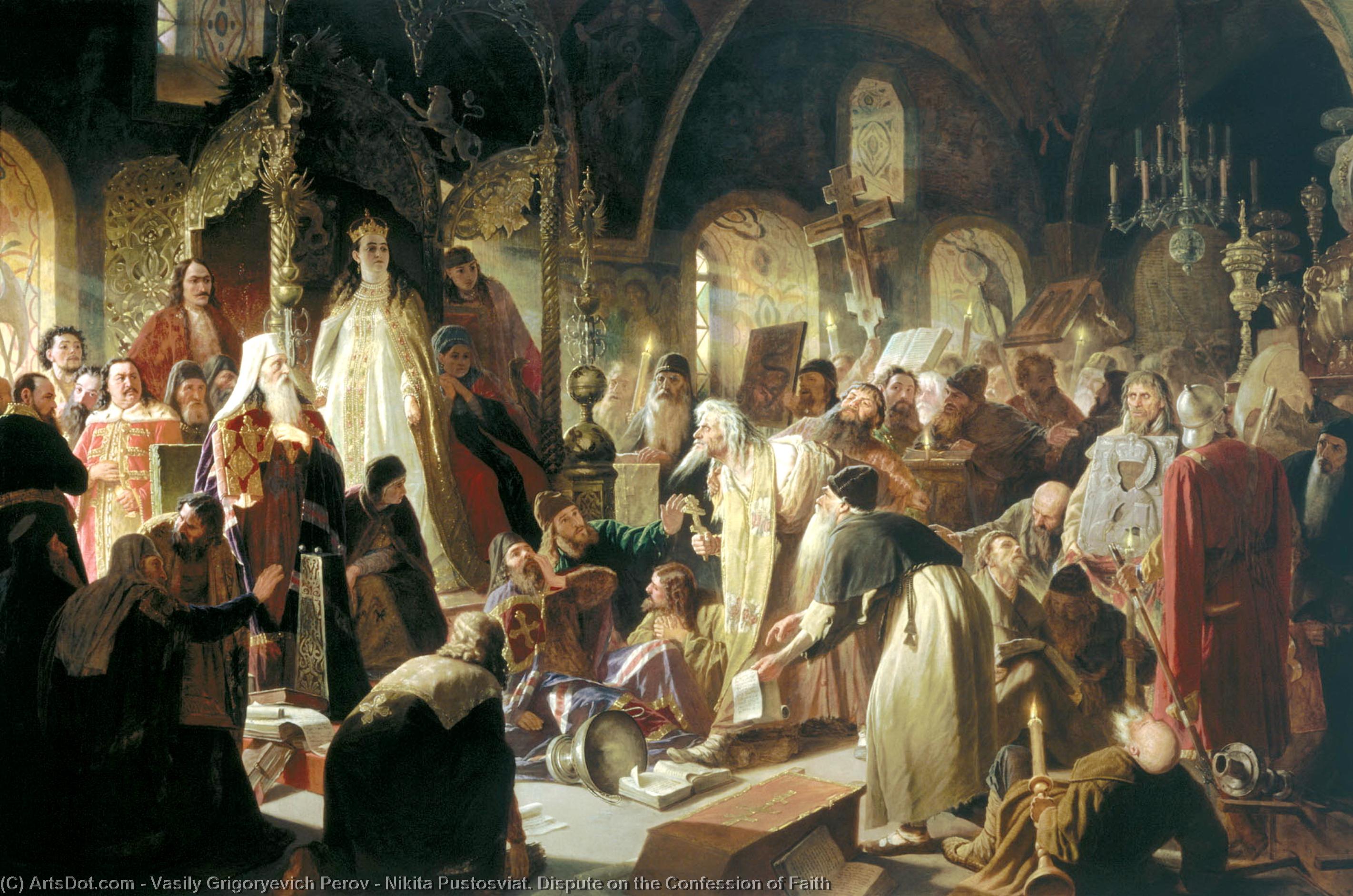 Nikita Pustosviat. Dispute On The Confession Of Faith — Vasily Grigoryevich Perov