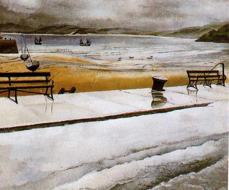 Wet Morning. St Ives — Sir Stanley Spencer