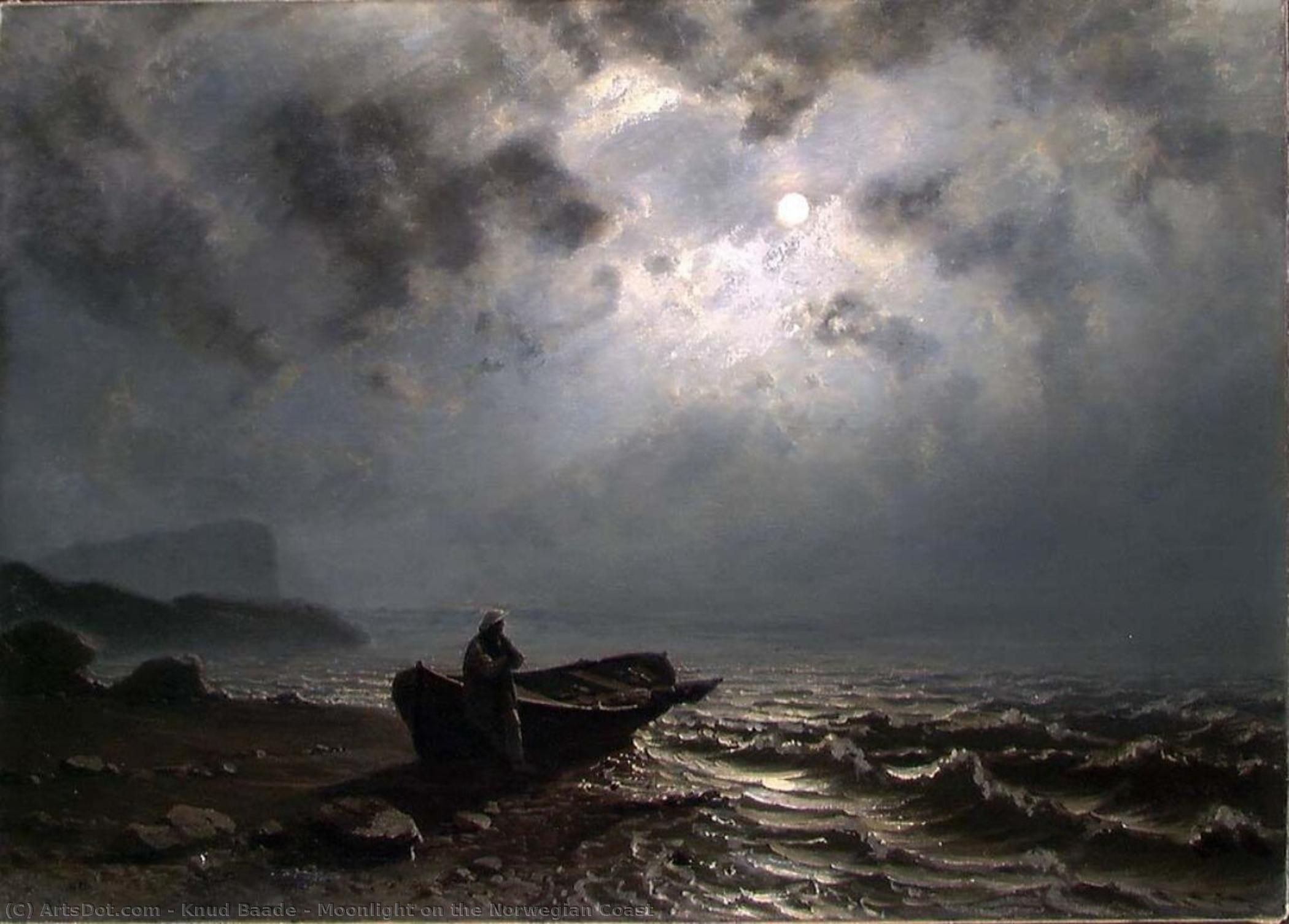 Moonlight On The Norwegian Coast — Knud Baade