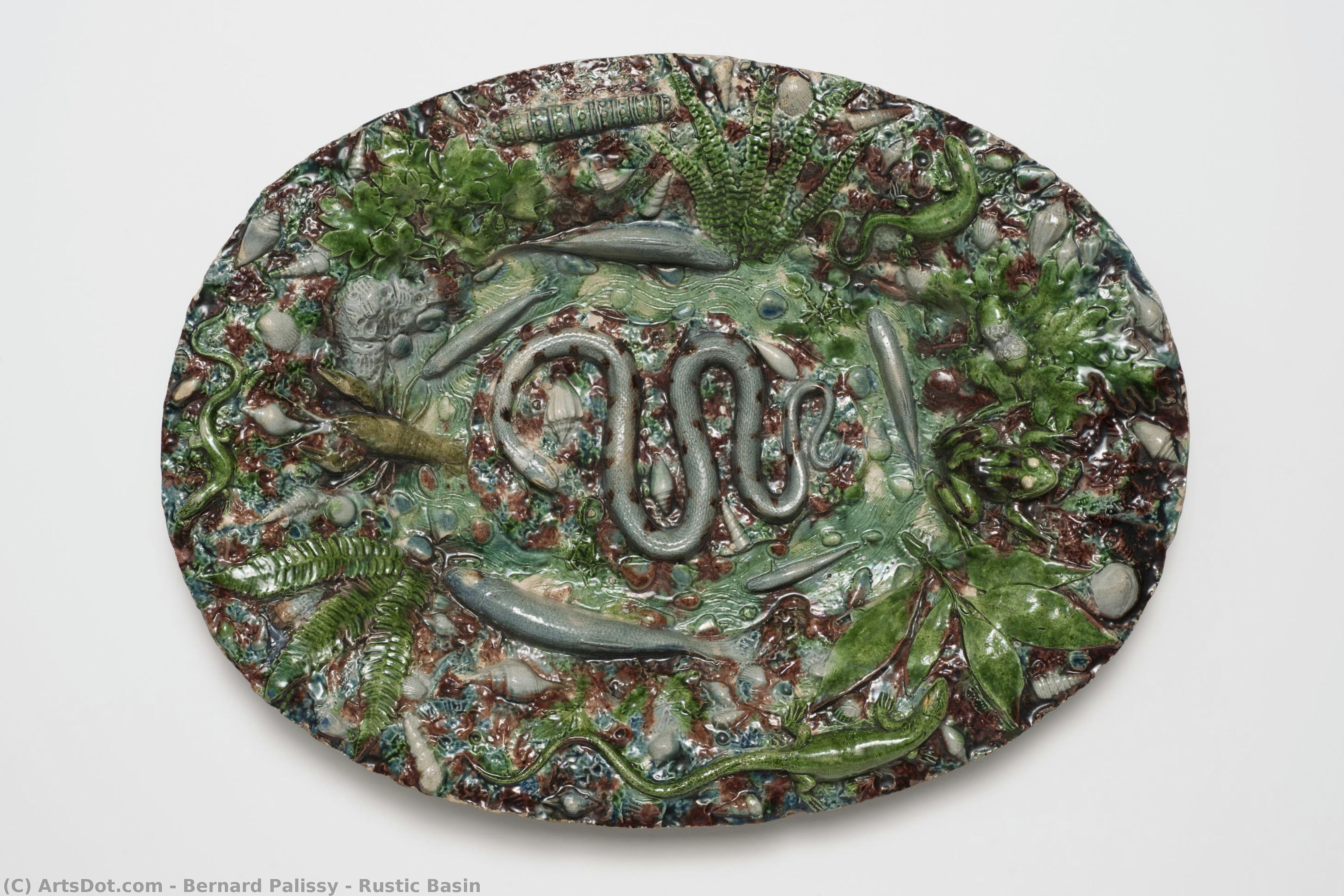 Rustic Basin — Bernard Palissy