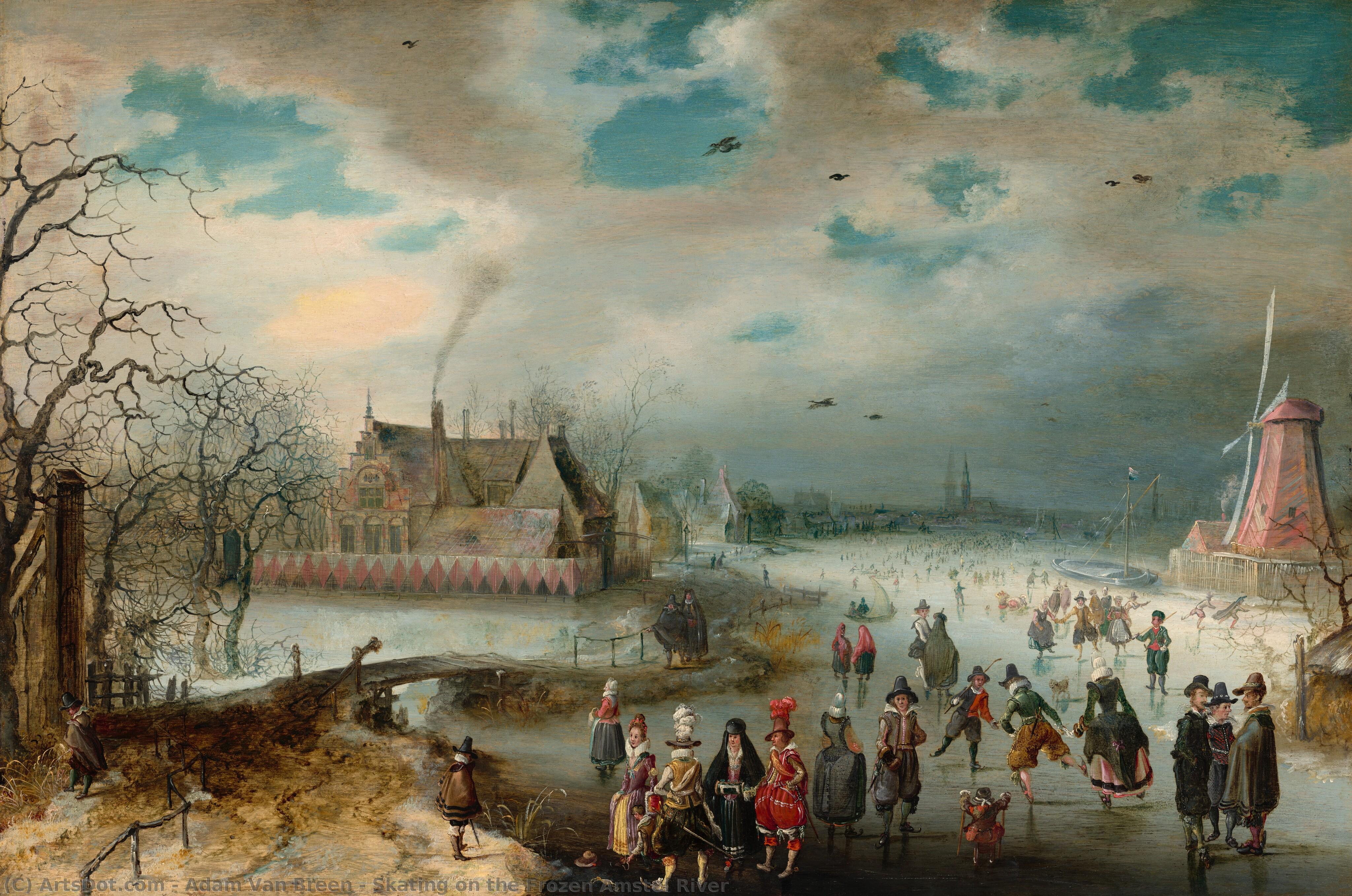 Skating On The Frozen Amstel River — Adam Van Breen