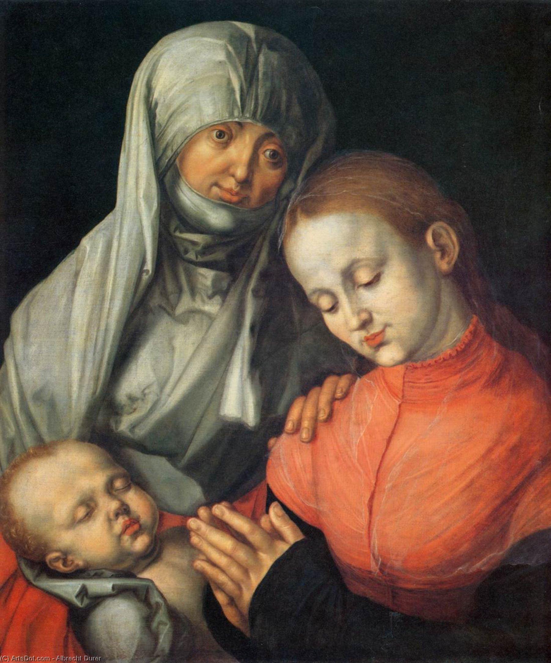 St Anne With The Virgin And Child — Albrecht Dürer