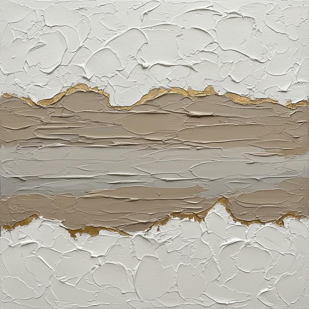 Monolithische Schichten Aus Alabaster Und Erde In Einem Singulären Skulpturalen Ausdruck — David Moreau