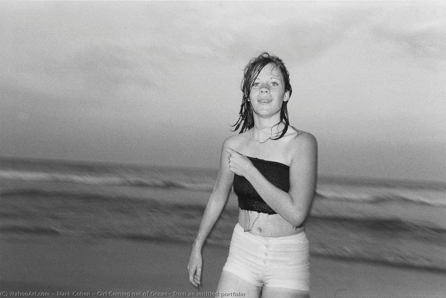Girl Coming Out Of Ocean, From An Untitled Portfolio — Mark Cohen