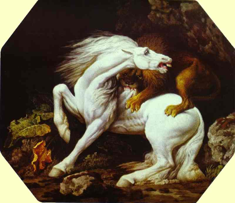 Horse Attacked By A Lion — George Stubbs