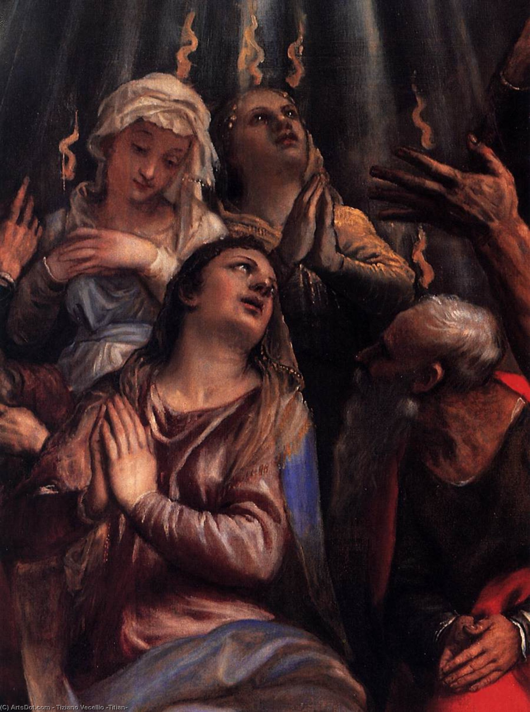 Silazak Svetoga Duha (detalj) — Tiziano
