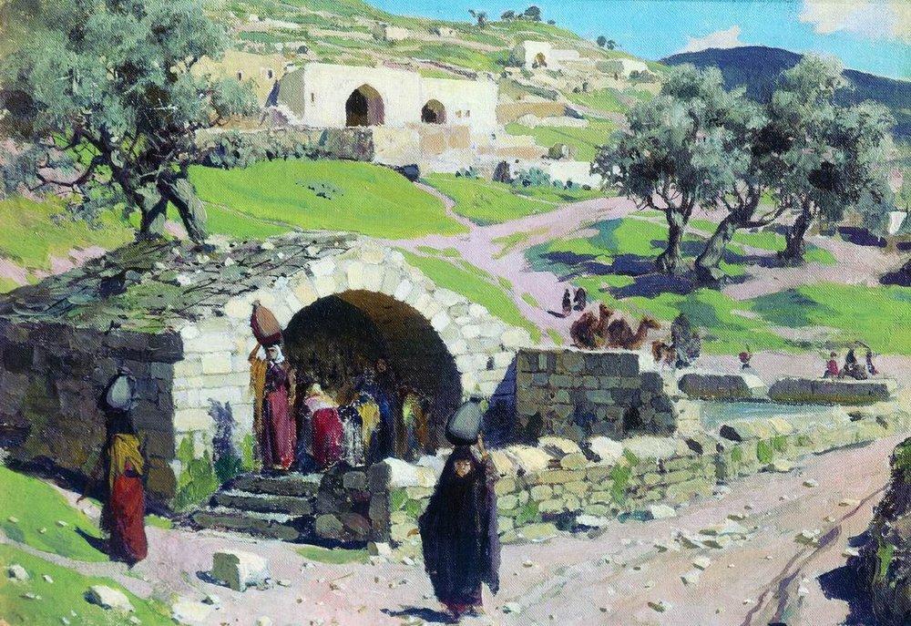 Fountain Of The Virgin Mary In Nazareth — Vasily Dmitrievich Polenov