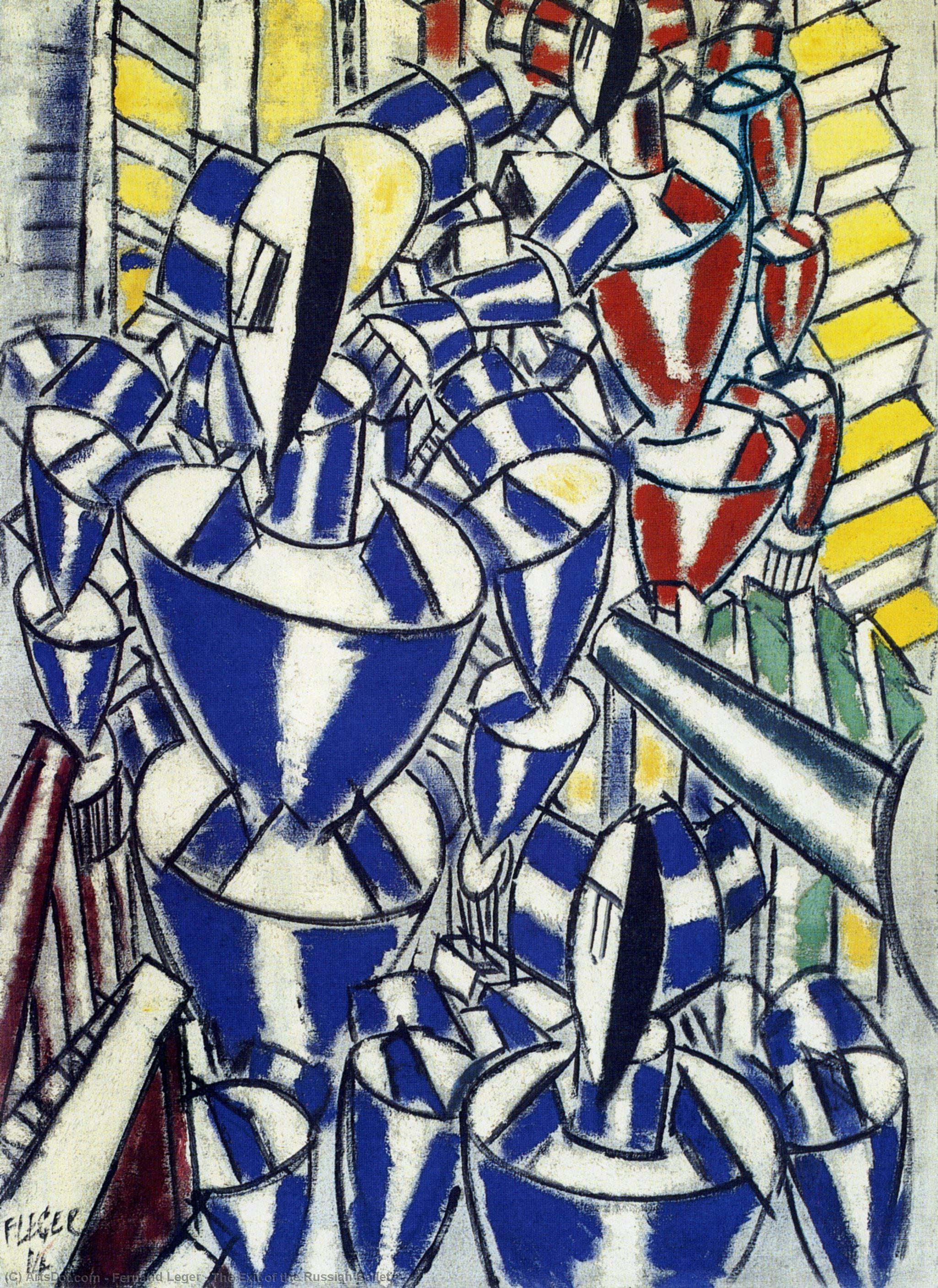 The Exit Of The Russian Ballet — Fernand Léger