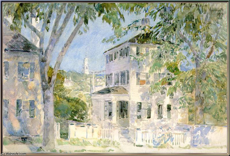 Street In Portsmouth — Frederick Childe Hassam