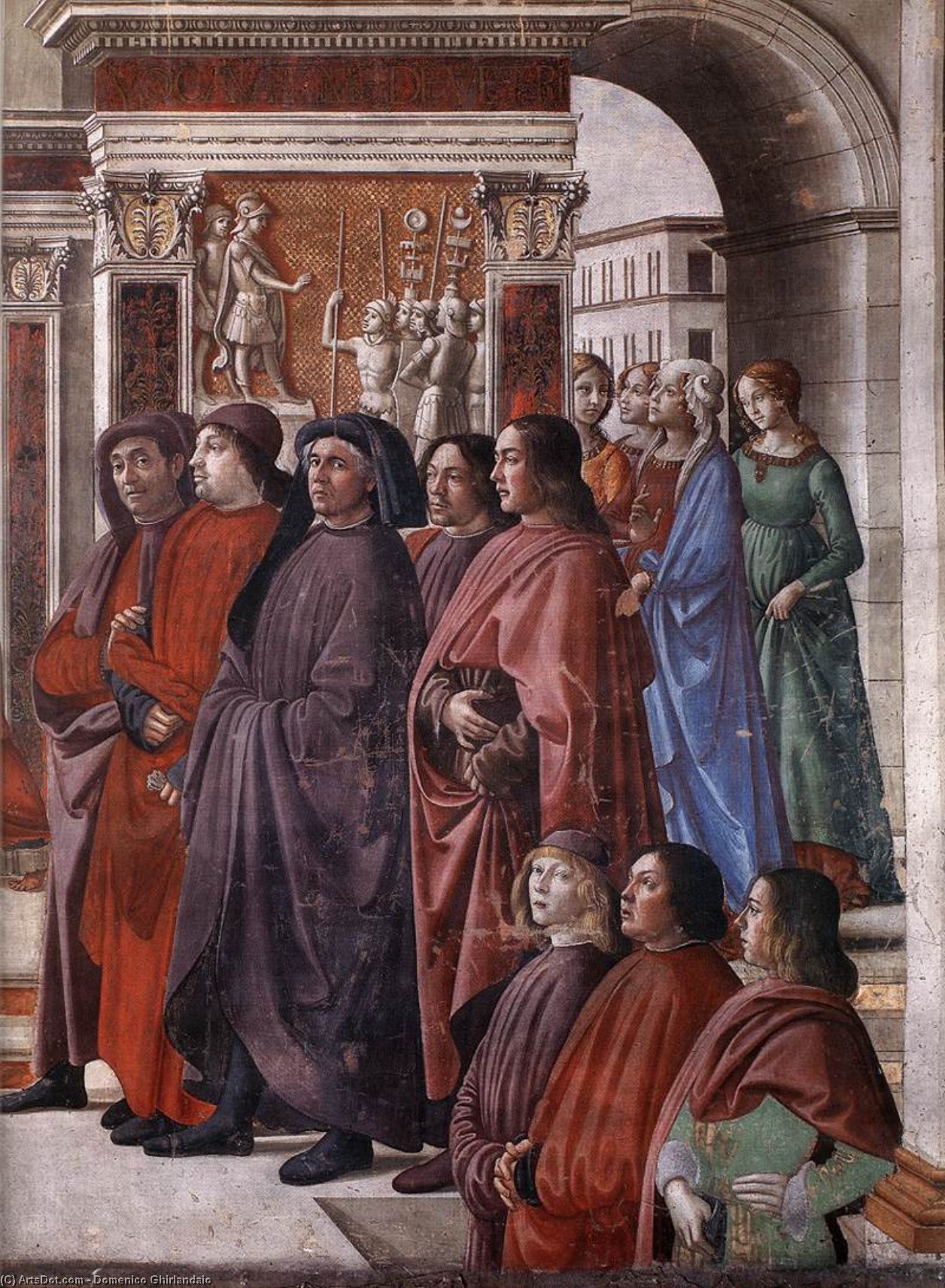 Angel Appearing To Zacharias (detail) (11) — Domenico Ghirlandaio