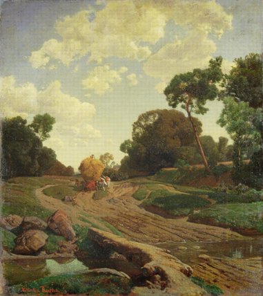 Landscape With Haywagon — Valentin Ruths