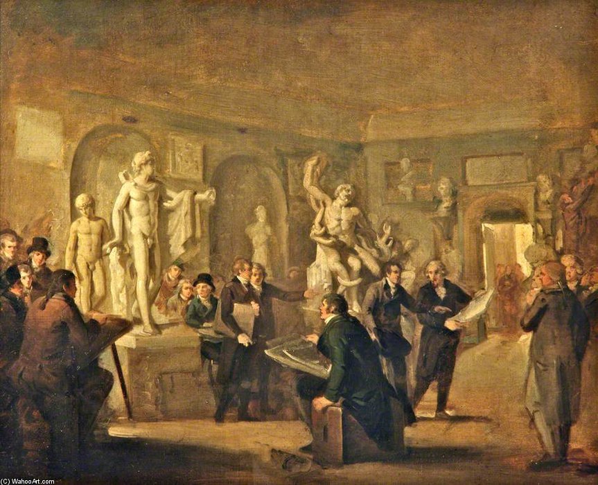 The Sculpture Gallery Of The Felix Meritis Society, Amsterdam — Adriaan De Lelie
