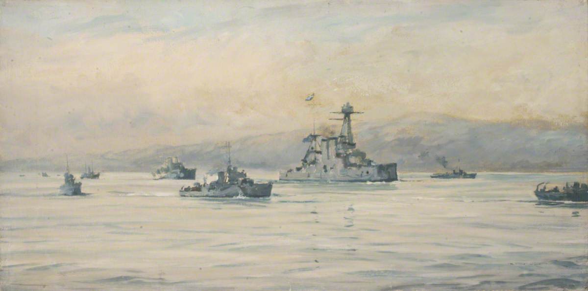The Greek Cruiser 'averoff' And Escorts — Rowland Langmaid