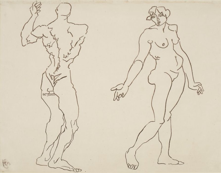 Male And Female Nude — Henri Gaudier-brzeska