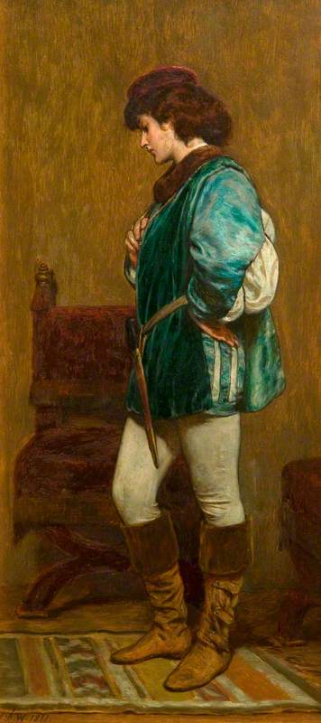 Rosalind Preparing To Leave Duke Frederick's Palace, 'as You Like It' By William Shakespeare — John Dawson Watson