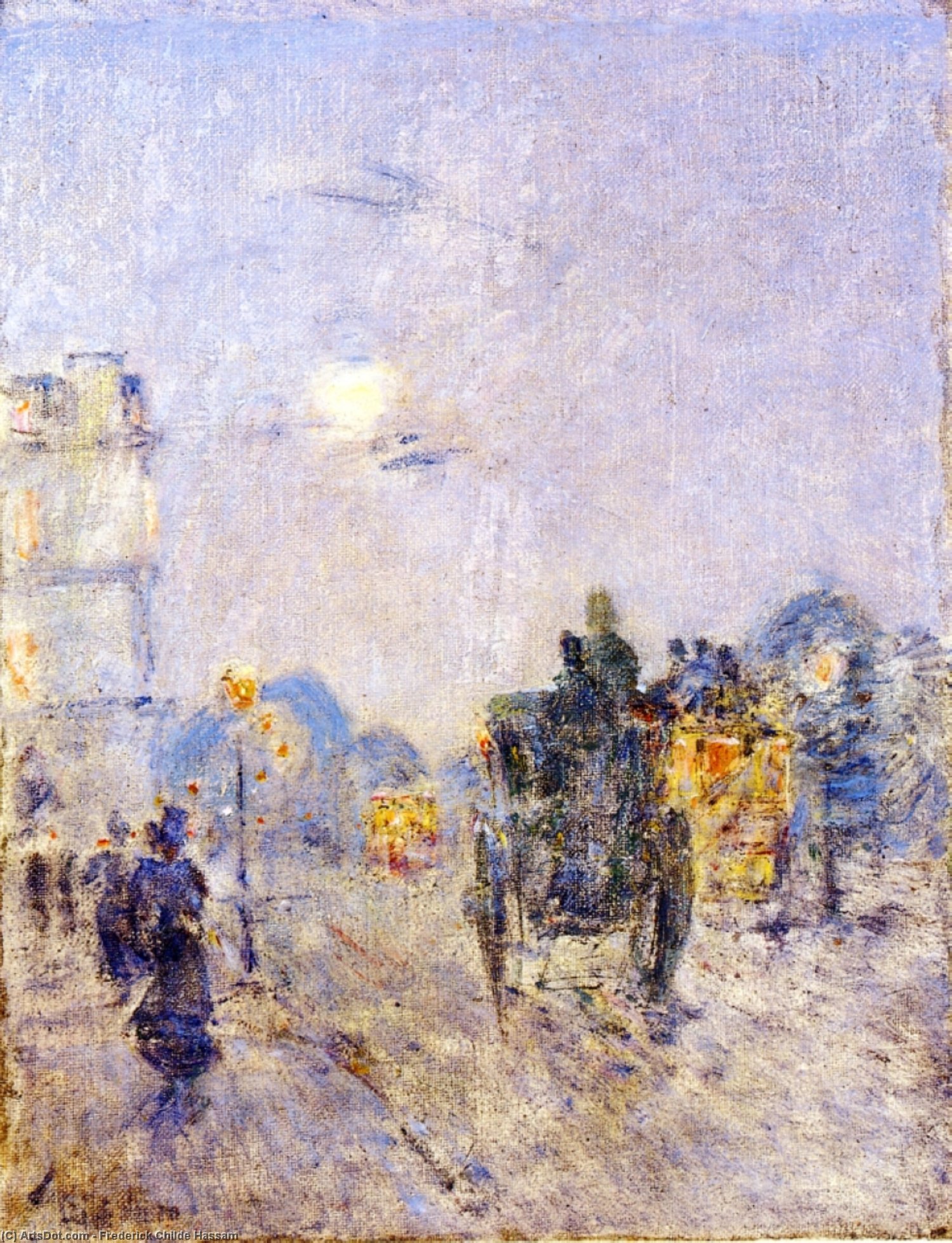 Nocturne, Hyde Park Corner — Frederick Childe Hassam