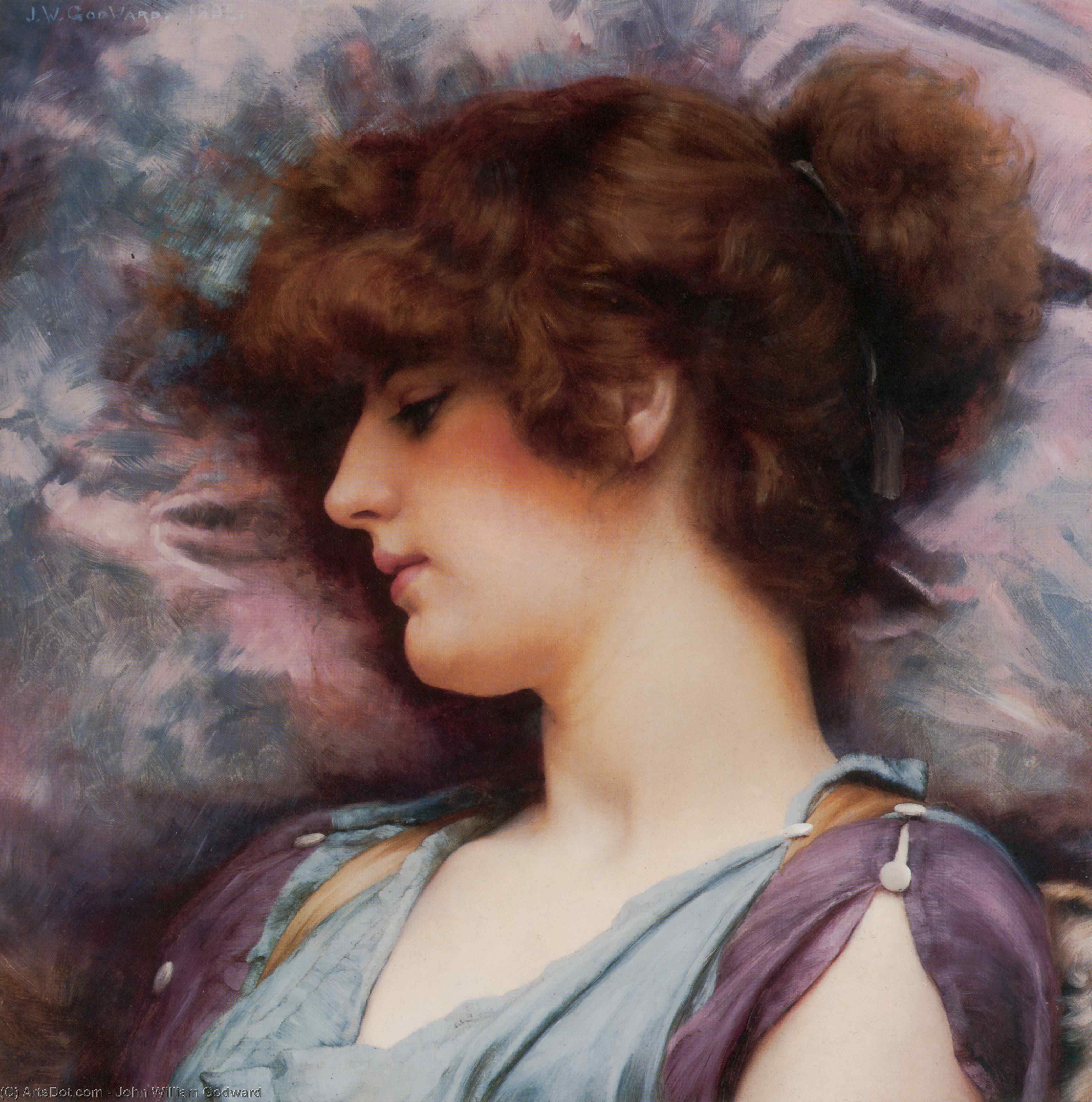 Far Away Thoughts — R.b.a John William Godward