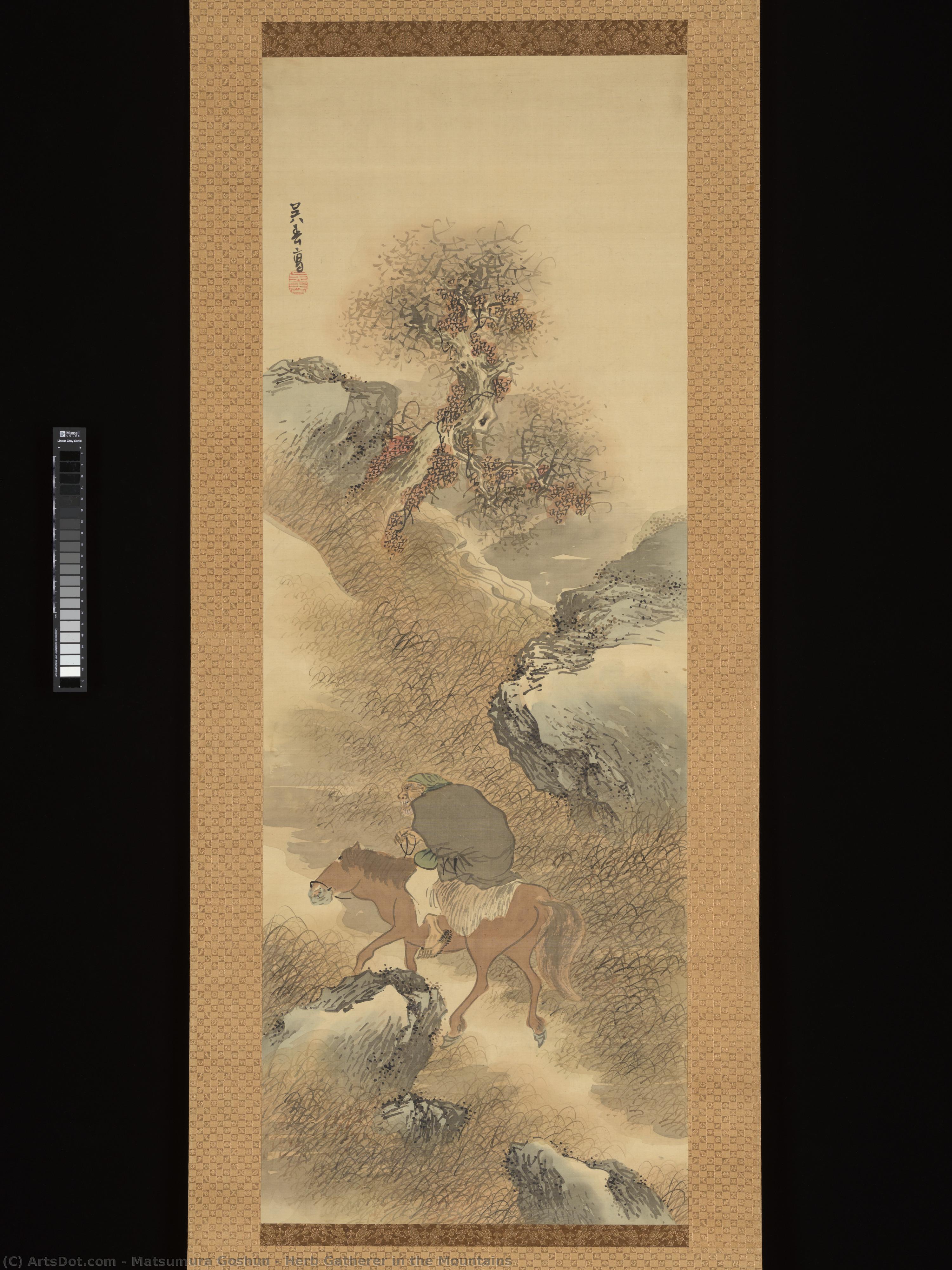 Herb Gatherer In The Mountains — Matsumura Goshun