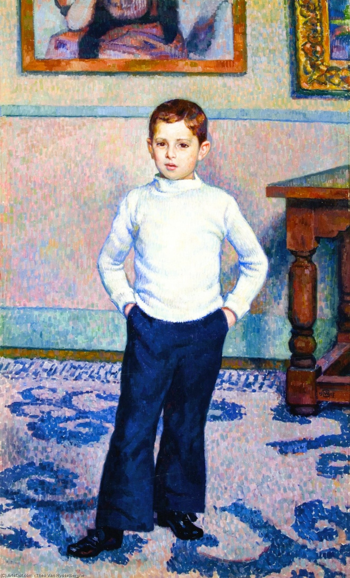 Portrait Of Jean-marie Gevaert As A Boy — Theo Van Rysselberghe