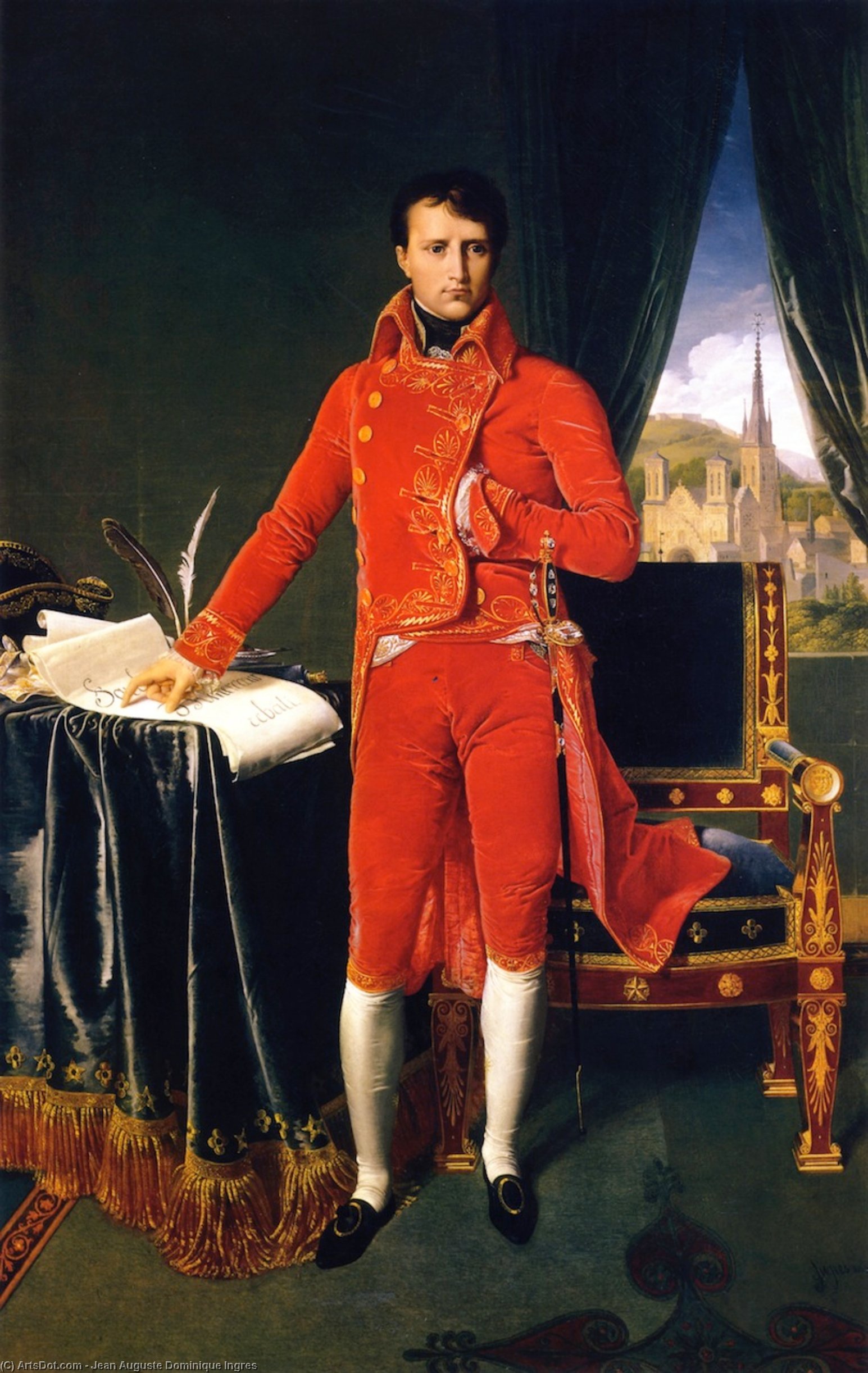 Napoleon Bonaparte In Der Uniform Des Ersten Konsuls — Jean-auguste-dominique Ingres