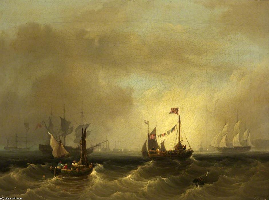 Seascape With Boats — Frederick Calvert