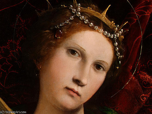 Saint Catherine - (detalj 1) - — Lorenzo Lotto