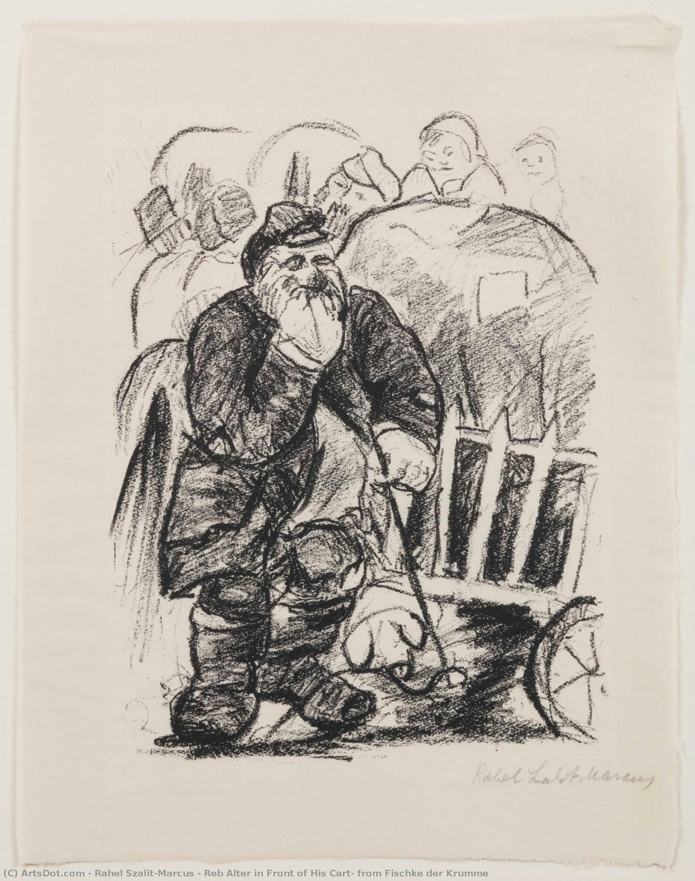 Reb Alter In Front Of His Cart, From Fischke Der Krumme — Rahel Szalit-marcus