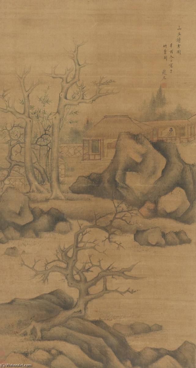 Reading In The Mountain Retreat — Zhao Zuo