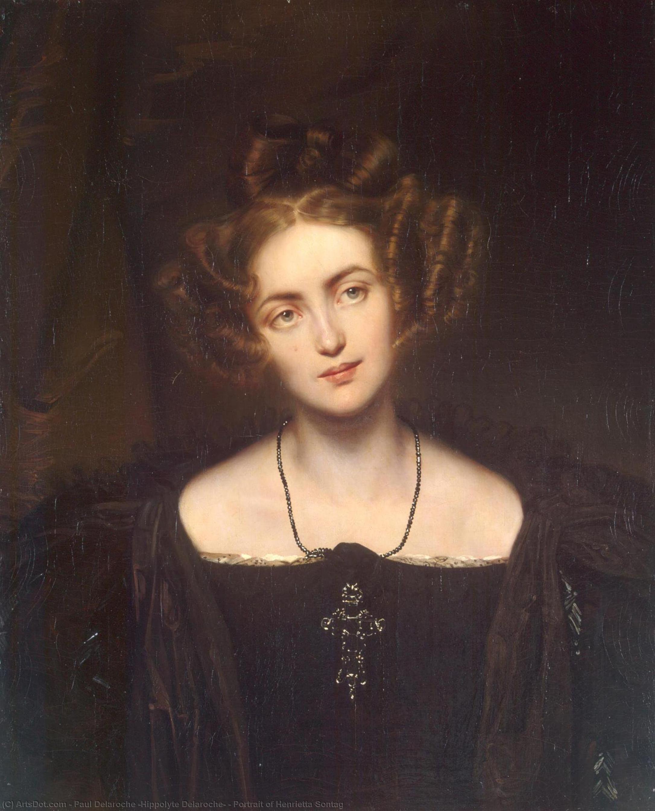 Portrait Of Henrietta Sontag — Hippolyte-paul Delaroche