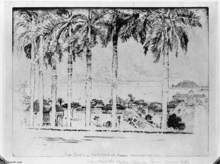 Bishop's Walk, Ancon Hill, Panama — Joseph Pennell