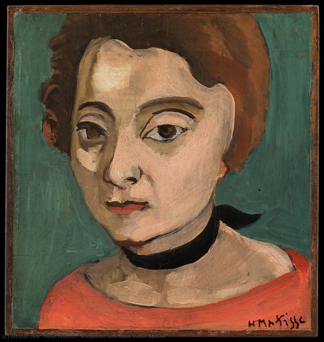 Marguerite Con Cinta Negra De Ébano — Henri Matisse