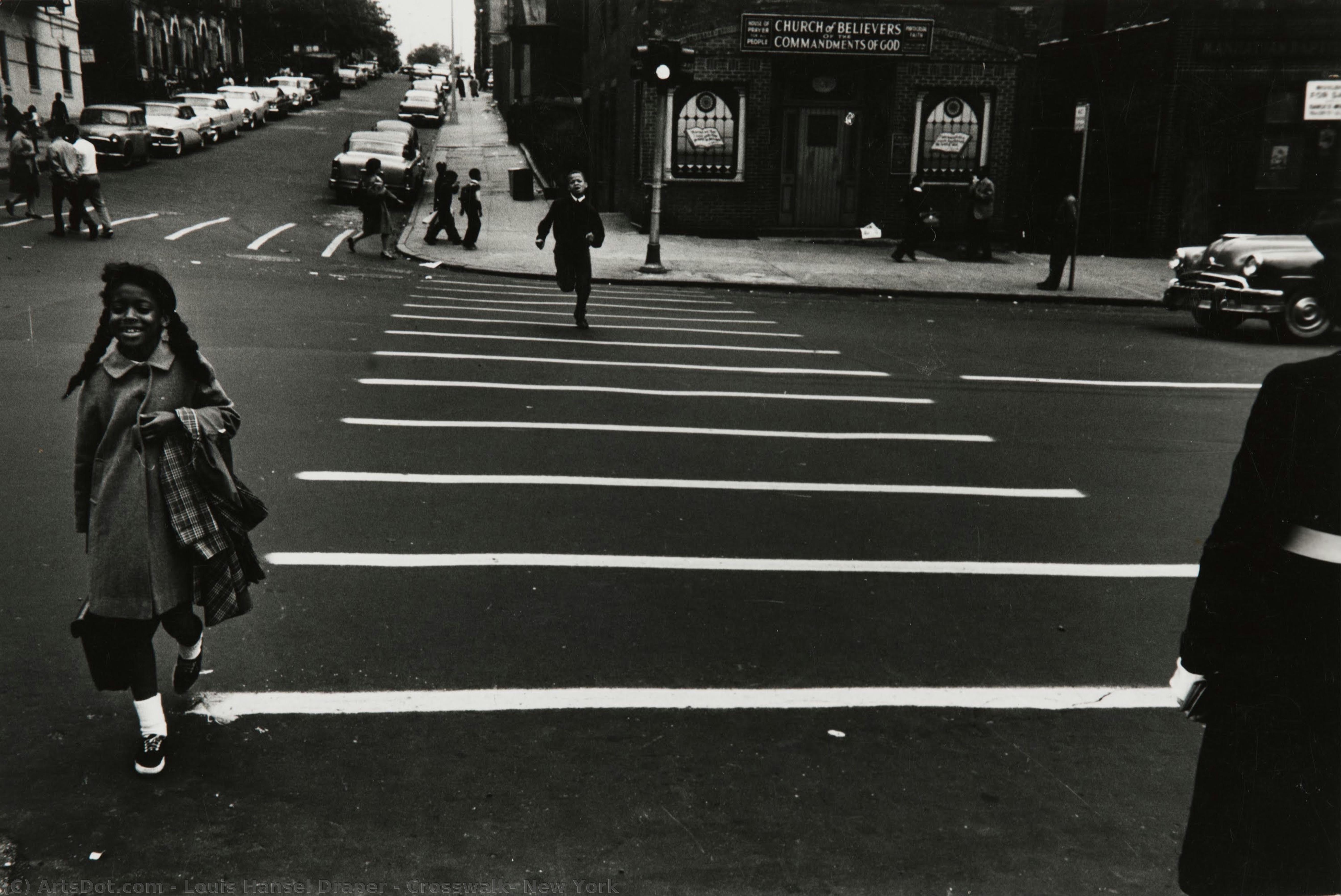 Crosswalk, New York — Louis Hansel Draper